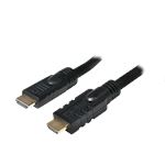 HDMI Kable 15 meter - A/M naar A/M - 4K/30 Hz - versterker - Zwart