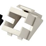 Keystone Adapter-frame (E2000Â® simplex, LC duplex,SC simplex) White