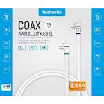 Coax aansluitkabel 1.5m - IEC haaks - Kabelkeur