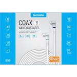 Coax aansluitkabel 10.0m - IEC haaks - Kabelkeur