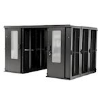 Data center schuifdeur, 42U, compleet - zwart