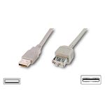 USB 2.0 verleng kabel USB A-A -1 meter - zwart