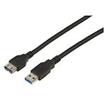 USB 3.0 kabel A mannelijk - A vrouwelijk 3.0 meter