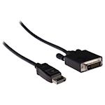 DisplayPort - DVI kabel DisplayPort male - DVI-D 24+1p male 1 meter