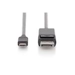USB Type-C naar Disp adapter kabel - 4K/2K - 3x afgeschermd -2m