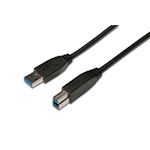 USB 3.0 kabel A mannelijk - B mannelijk 1 meter (zwart)