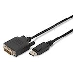 DisplayPort adapter kabel - DP &gt; DVI (24+1) - M/M - 1.0m