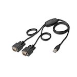 USB 2.0 naar 2x RS232 kabel