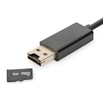 OTG USB 2.0 Data/Charging kabel met SD slot - Windows /Mac/Android