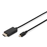 MHL adapter cable - passive -  micro USB B - HDMI A - M/M