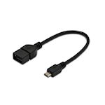 USB 2.0 adpter cable - OTG - type micro B - A - M/F