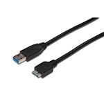 USB 3.0 Kabel USB A - micro USB B - M/M - 0.25m