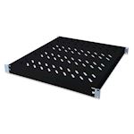 19 inch verstelbaar legbord (tray) 1U voor 600 mm diepe kasten -347mm - Zwart