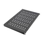 19 inch verstelbaar legbord (tray) 1U voor 1000 mm diepe kasten -700mm - Zwart