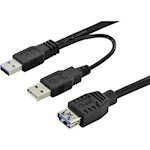 USB C 3.1 kabel M/M/F type 2xA - A