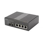 Industrial 4-Port Gigabit Switch met 2 x SFP uplink, IP40