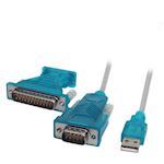 USB naar RS-232, DB9, DB25 - Kabel 1.8 meter