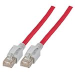 Patchkabel CAT6A met tracing LED - S/FTP - LSOH - 0.5 meter - Rood
